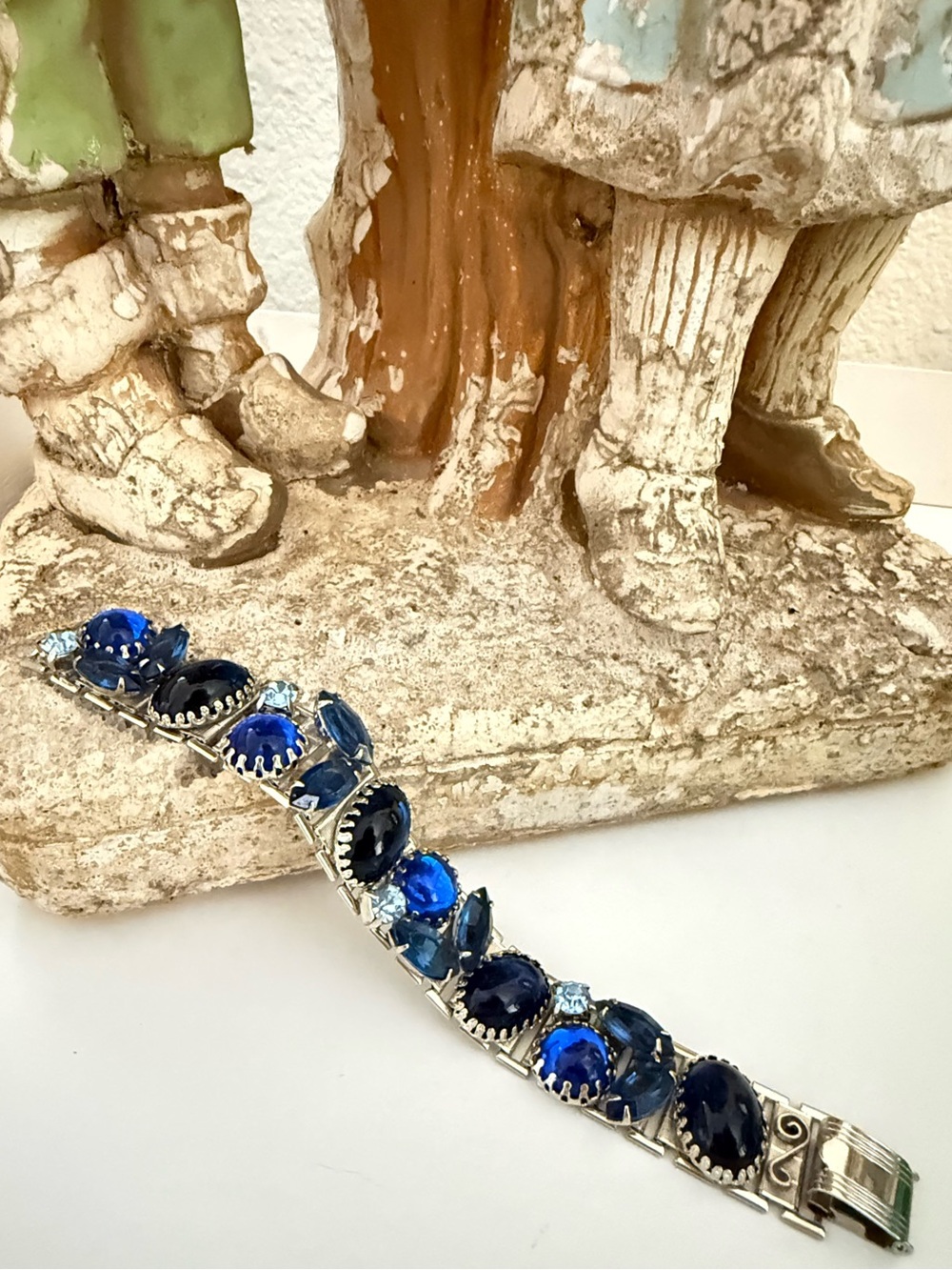 Vintage Sapphire Cobalt Blue Bracelet